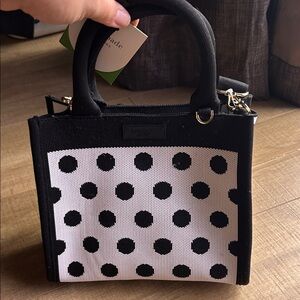Kate Spade Black and White Polka Dot Mini Bag (target collab)